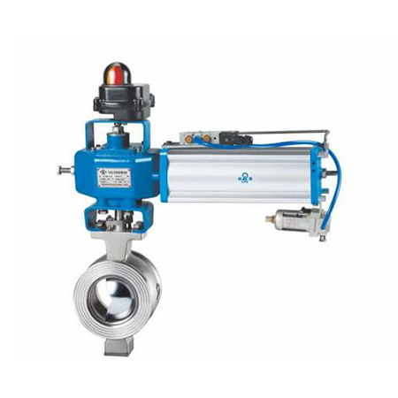 ZSSV - ET series pneumatic V type cutting ball valve